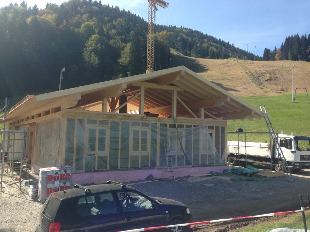 Bau Skihütte und Zielhaus Sonnenbichl